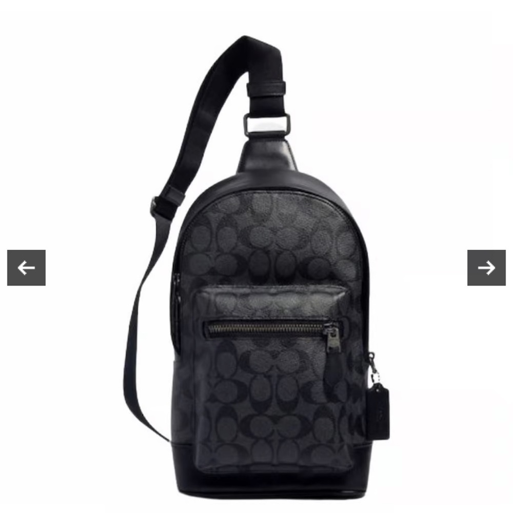 Coach West Pack In Signature Canvas